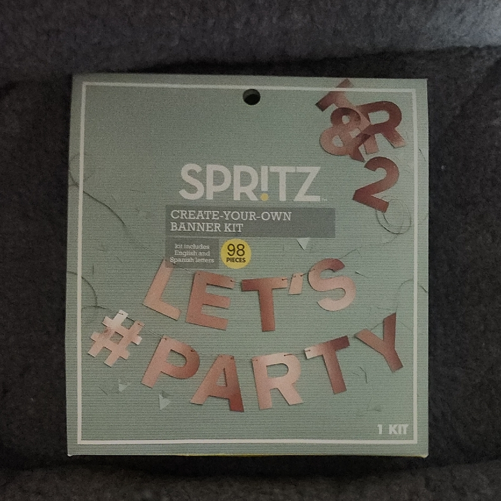 Rose Gold Metallic Create Your Own Banner - Spritz™™